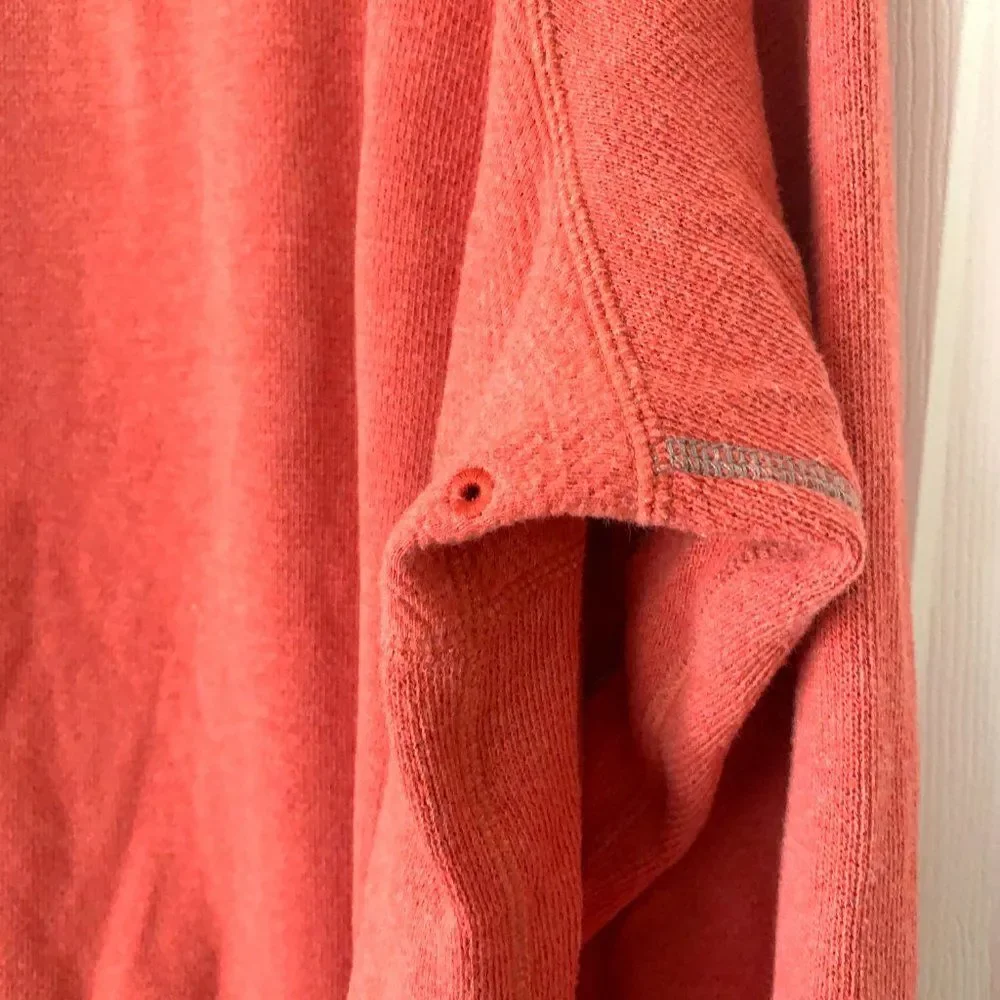 TOMMY BAHAMA SALMON Unusual Light Fleece Quarter Zip Top Sz XL
